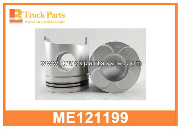 piston and piston ring ME121199 for MITSUBISHI FUSO 6D40 anillo de pistón y pistón خاتم المكبس والمكبس