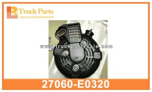 ALTERNATOR 27060-E0320 27060E0320 1042101810 for HINO N04C ALTERNADOR المولد