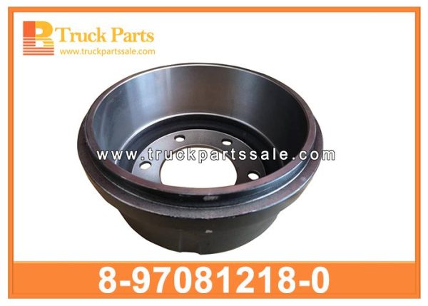 Brake Drum Front 6 Holes 8-97081218-0 8970812180 8-97081-218-0 for ISUZU 4HF1 4HK1 NPR Tambor del freno طبلة الفرامل