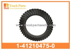 Crown Wheel Gears 7 43 1-41210475-0 1412104750 1-41210-475-0 for ISUZU 6WF1 CYZ51 Engranajes de la rueda de la corona تروس عجلة التاج