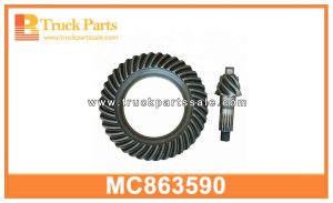 Crown Wheel and Pinion MC863590 for MITSUBISHI ps120 4d34 Rueda de la corona y piñón عجلة التاج والترس