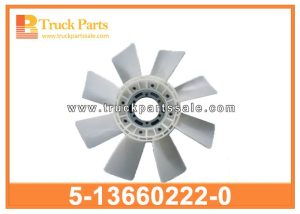 Fan Blade 5-13660222-0 5136602220 5-13660-222-0 for ISUZU Elf350 Aspa del ventilador شفرة المروحة