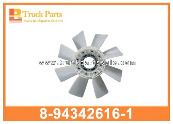 Fan Blade 8-94342616-1 8943426161 8-94342-616-1 for ISUZU 4JB1 Aspa del ventilador شفرة المروحة