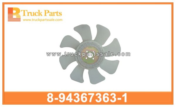 Fan blade 8-94367363-1 8943673631 8-94367-363-1 for ISUZU 4BJ1 4BD1 Aspa del ventilador شفرة المروحة