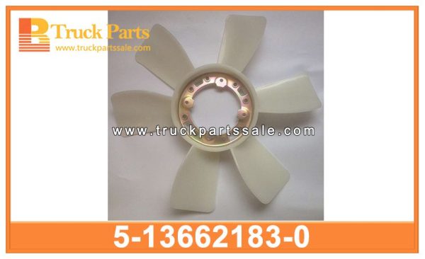 Fan blades 5-13662183-0 5136621830 5-13662-183-0 for ISUZU 6BG1 6BF1 4he1 Aspas de ventilador شفرات المروحة