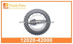 REAR Crown Wheel Pinion 12020-42000 for MITSUBISHI 8DC9 Piñón de la rueda de la corona trasera ترس عجلة التاج الخلفي