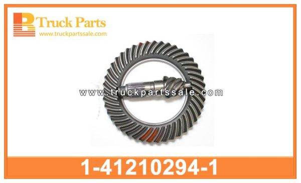 crown wheel and pinion 1-41210294-1 1412102941 1-41210-294-1 for ISUZU rueda de la corona y piñón عجلة التاج والترس