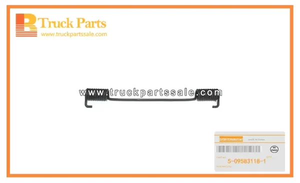 Brake Shoe Return Spring for ISUZU NPR59 4BD1 5-09583118-1 5095831181 5-09583-118-1 Resorte de retorno de zapata de freno