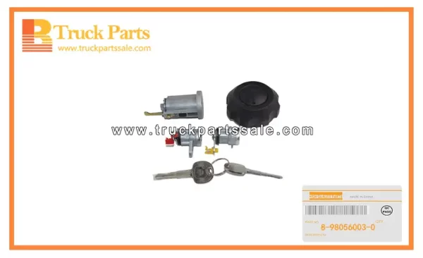 Car Lock Cylinder Set for ISUZU ELF 4HK1 8-98056003-0 8980560030 8-98056-003-0 Juego de cilindros de cerradura de coche