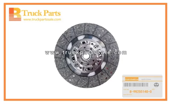 Clutch Disc for ISUZU 4HK1T NPR75 8-98255140-0 8982551400 8-98255-140-0 Disco de embrague