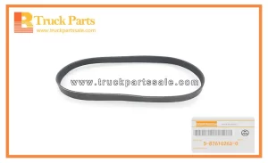 Cooling Fan Belt for ISUZU NNR NPR NQR 5-87610263-0 5876102630 5-87610-263-0 Correa del ventilador de refrigeración