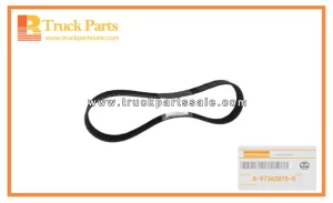 Cooling Fan Belt for ISUZU NPR 4HK1 8-97362815-0 8973628150 8-97362-815-0 Correa del ventilador de refrigeración