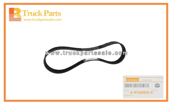 Cooling Fan Belt for ISUZU NPR 4HK1 8-97362815-0 8973628150 8-97362-815-0 Correa del ventilador de refrigeración