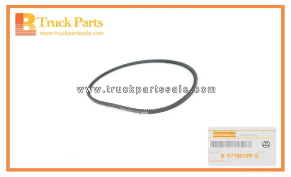 Cooling Fan Belt for ISUZU NPR66 4HF1 8-97180199-0 8971801990 8-97180-199-0 Correa del ventilador de refrigeración