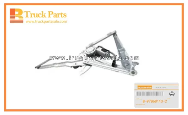 Door Regulator Assembly for ISUZU NHR NKR NPR NKR77 4JH1 8-97868113-2 8978681132 8-97868-113-2 Conjunto del regulador de puerta