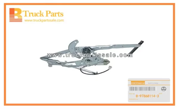 Door Regulator Assembly for ISUZU NKR77 4JH 8-97868114-3 8978681143 8-97868-114-3 Conjunto del regulador de puerta