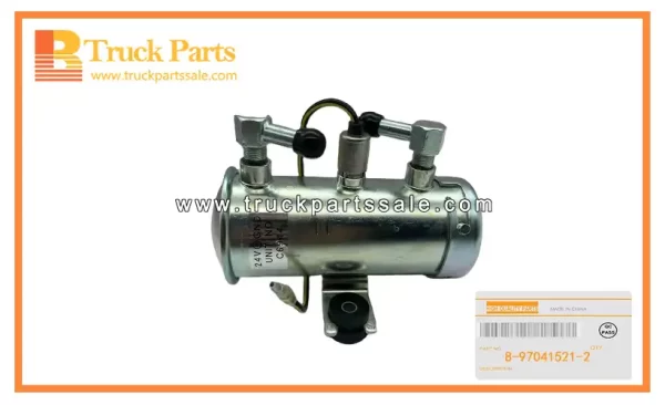 Electric Feed Pump Assembly for ISUZU 6HK1 4HK1 XD 8-97041521-2 8970415212 8-97041-521-2 Conjunto de bomba de alimentación eléctrica