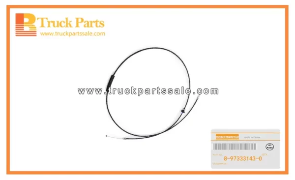 Engine Hood Control Cable for ISUZU D-MAX 8-97333143-0 8973331430 8-97333-143-0 Cable de control del capó del motor