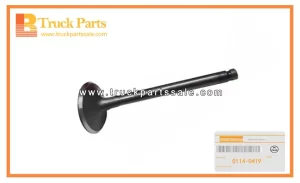 Exhaust Valve for ISUZU 6BD1 0114-0419 01140419 Válvula de escape