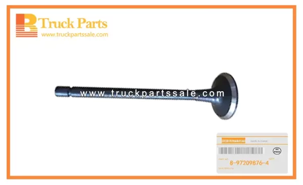 Exhaust Valve for ISUZU NPR 4HK1 8-97209876-4 8972098764 8-97209-876-4 Válvula de escape