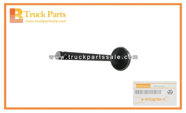 Exhaust Valve for ISUZU NPR NKR 4BG1 8-97028706-0 8970287060 8-97028-706-0 Válvula de escape