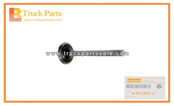 Exhaust Valve for ISUZU UMR 3KC1 8-94116931-4 8941169314 8-94116-931-4 Válvula de escape