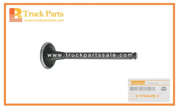 Exhaust Valve for ISUZU XD 4LB1 8-97034628-4 8970346284 8-97034-628-4 Válvula de escape