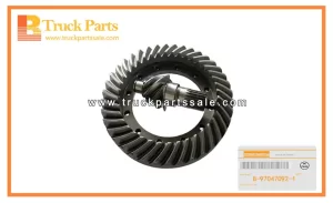 Final Drive Gear Set for ISUZU NPR 8-97047092-1 8970470921 8-97047-092-1 Conjunto de engranajes de transmisión final