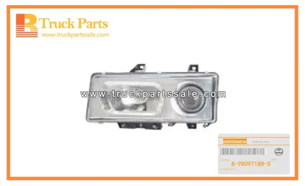 Head Lamp Assembly for ISUZU CXZ 8-98097188-0 8980971880 8-98097-188-0 Conjunto de lámpara de cabeza