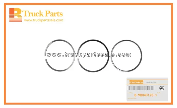 Standard Piston Ring Set for ISUZU 700P FVR FSR 4HK1 4HG1 8-98040125-1 8980401251 8-98040-125-1 Juego de anillos de pistón estándar
