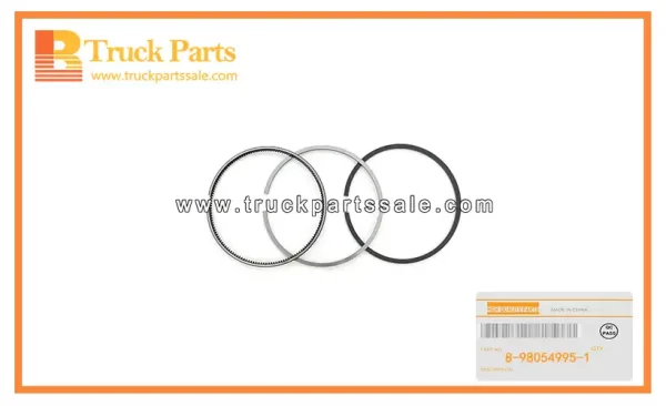 Standard Piston Ring Set for ISUZU NKR 4HG1 8-98054995-1 8980549951 8-98054-995-1 Juego de anillos de pistón estándar