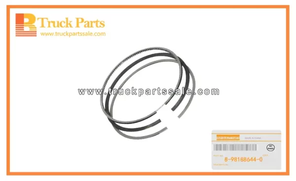 Standard Piston Ring Set for ISUZU NKR 4JH1 8-98188644-0 8981886440 8-98188-644-0 Juego de anillos de pistón estándar