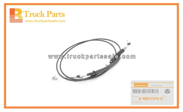 Transmission Control Shift Cable for ISUZU FVR 8-98017474-0 8980174740 8-98017-474-0 Cable de cambio de control de transmisión